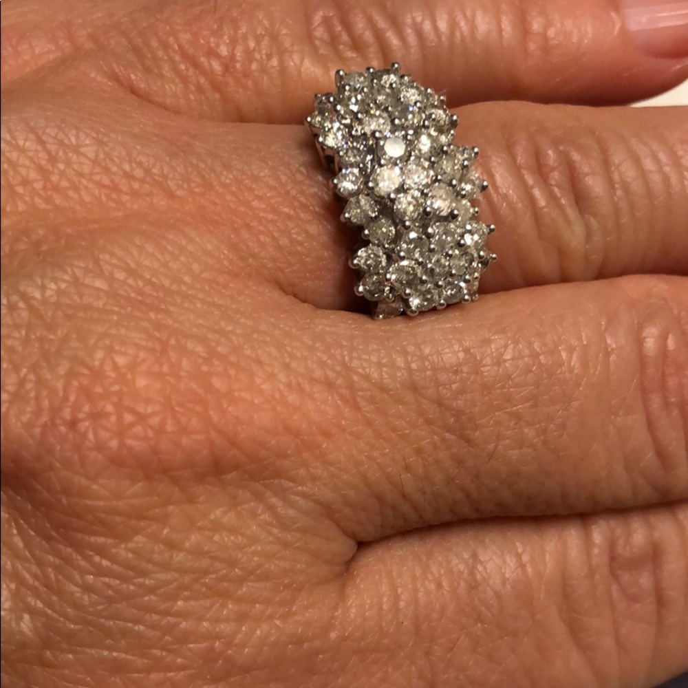 10 K Gold Ring 2 CTTV Diamand Ring New 6.5 - Picture 1 of 8
